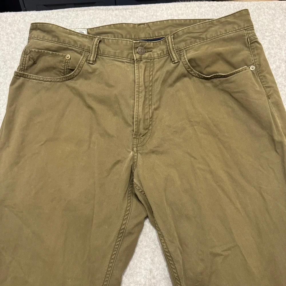Polo Ralph Lauren Authentic Dungarees Mens 36x34 Olive Green Straight Leg Pants